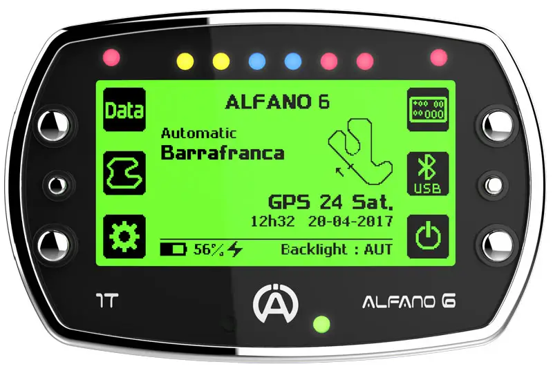 高性能ラップタイマー（GPSデータロガー）ALFANO 6