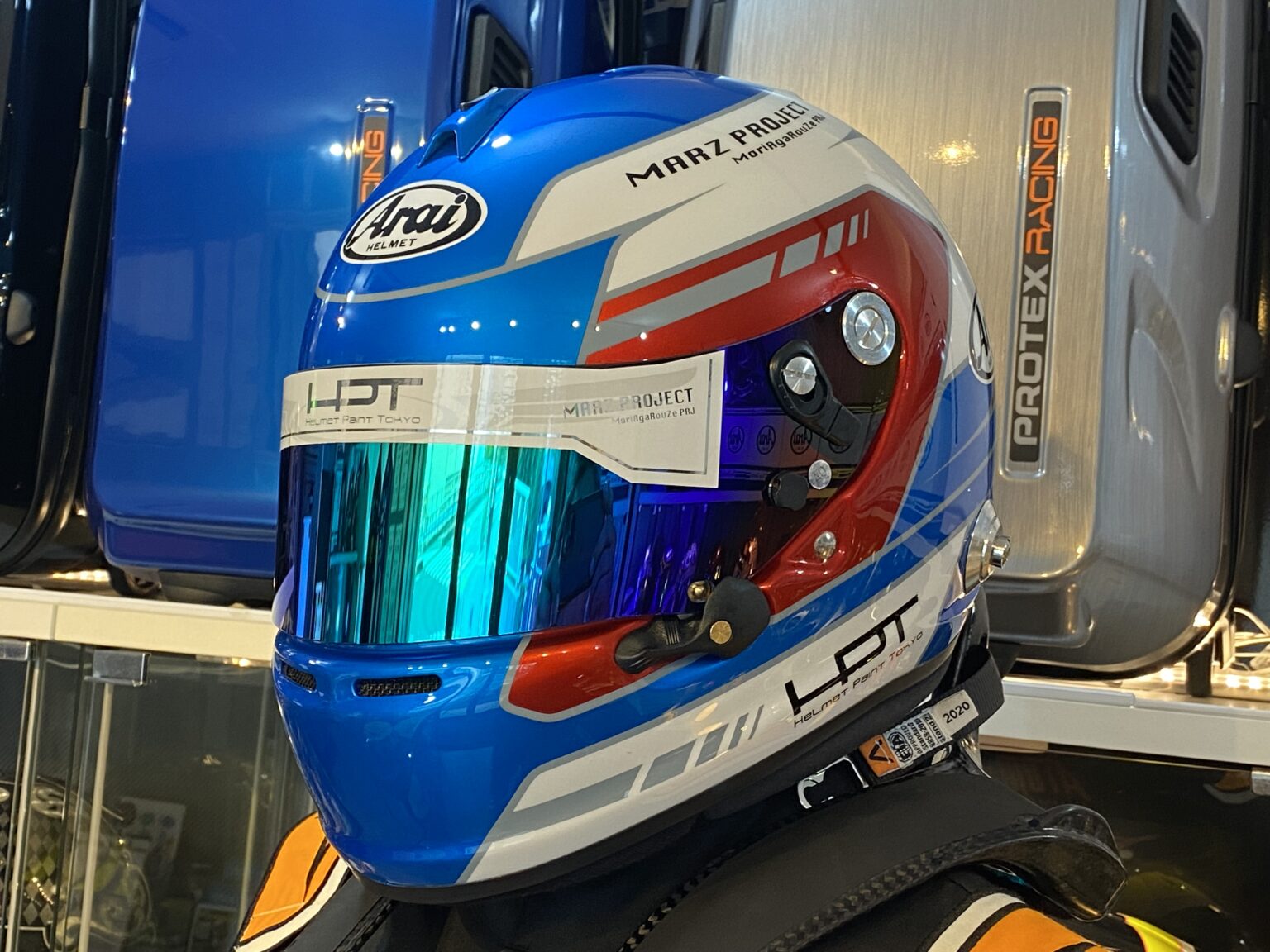 Arai 4輪用ヘルメット ペイント《tricolore》 ｜ Helmet Paint TOKYO ヘルメットペイント東京