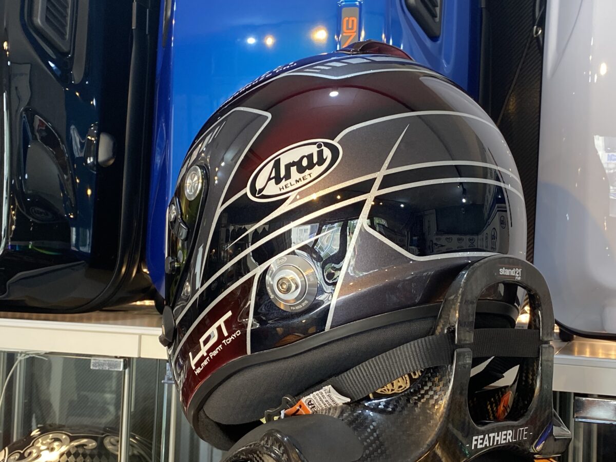 Racing HELMETS for sale 《paint gunmetal × dark cherry》 ｜ Helmet Paint