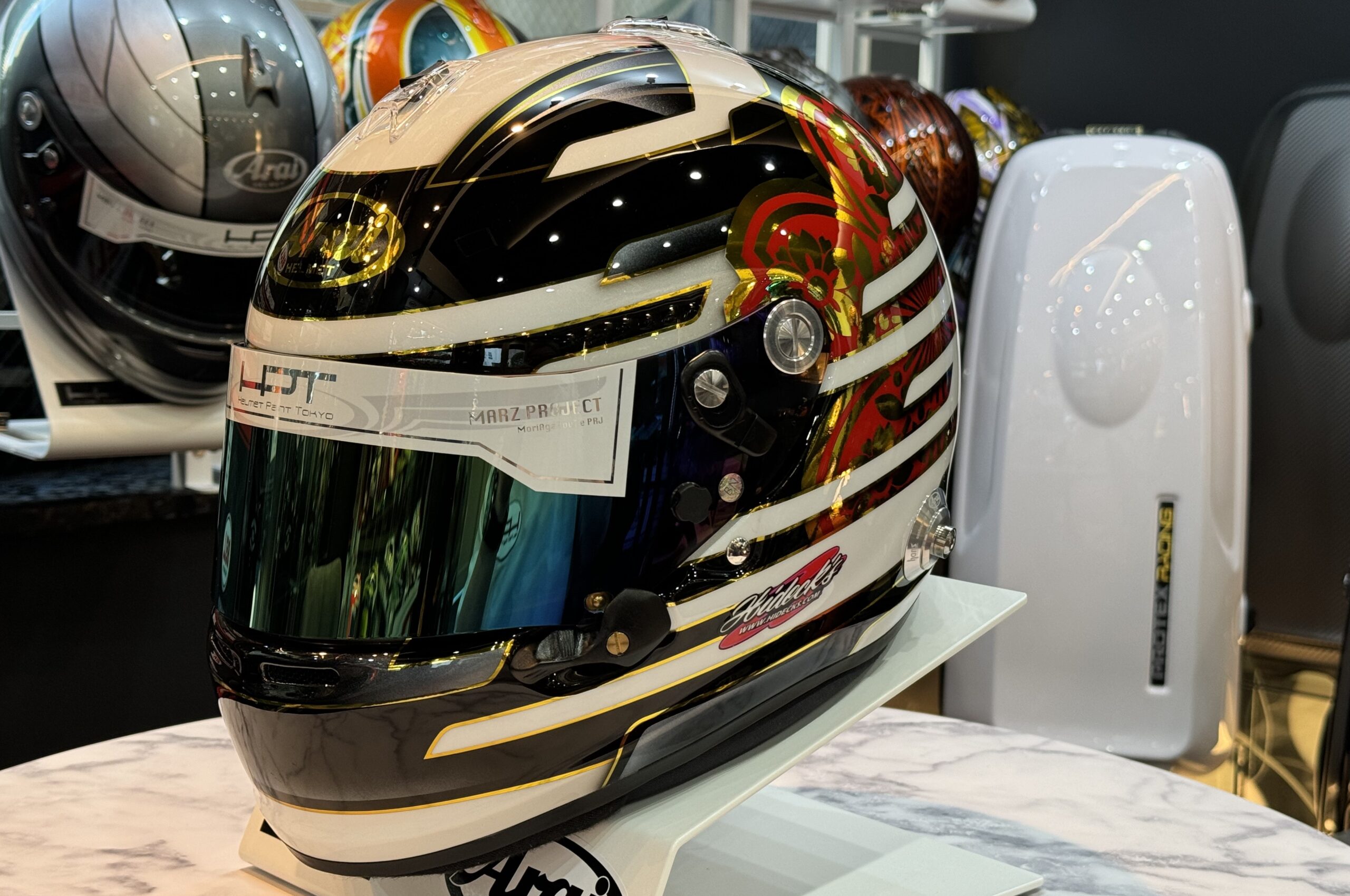 小林可夢偉 選手 ヘルメット 1/1スケール レプリカ ｜ Helmet Paint TOKYO - ヘルメットペイント東京