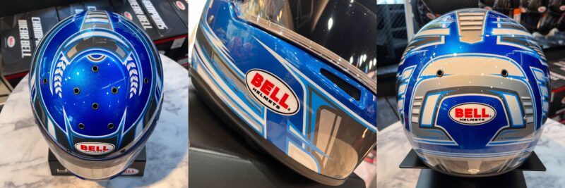 カート用 BELLヘルメット | ペイント “KC7-CMR CHAMPION ANTHRACITE BLUE” 展示販売中