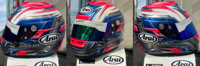 ペイントヘルメット 四輪用 | Araiヘルメット “4-color combination”