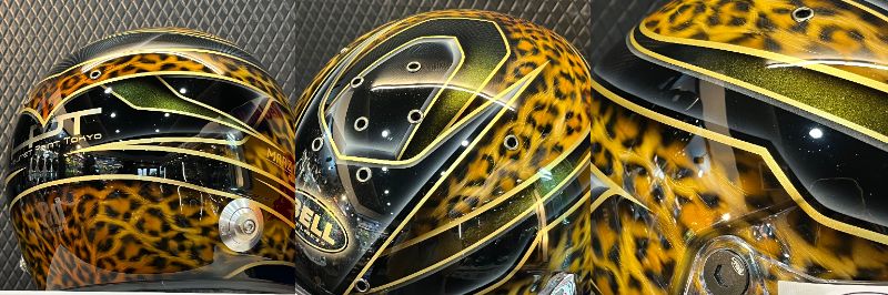 オリジナルペイント “Leopard　～豹～”　BELLヘルメット 4輪用