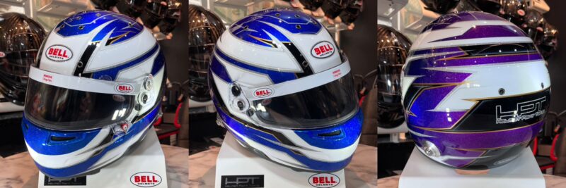 BELLヘルメット 4輪用 | オリジナルペイント “フレーク ロイヤル ブルー＆パープル×モノトーン×ラメ”