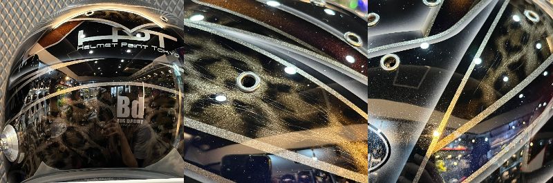 オリジナルペイント “Black Panther　～黒豹～”　BELLヘルメット 4輪用